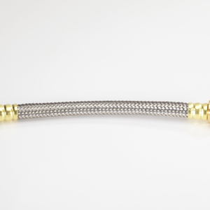 Garden Hose Adapter, braided stainless steel hose with brass fittings, 11 inches